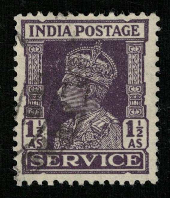 1939-1942, King George, India postage SERVICE, 11/2As (RT-868)