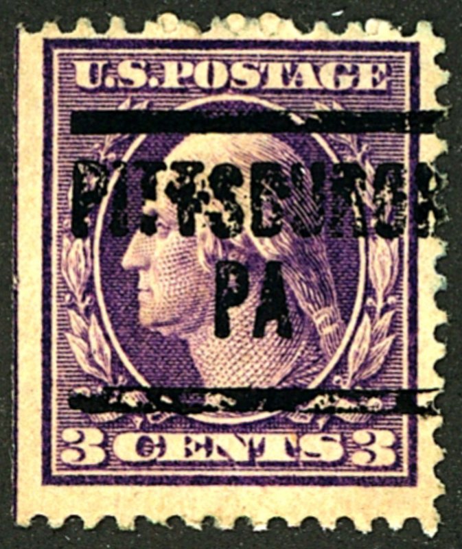 U.S. #376 PRECANCEL PARTIAL OG NH THINS