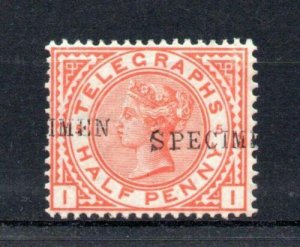 1/2d TELEGRAPHS MOUNTED MINT OVERPRINTED 'SPECIMEN' 