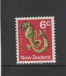 NEW ZEALAND #445 1970 6c SEA HORSES MINT VF NH O.G