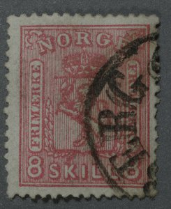 Norway #15 Used Fine Good Color Partial Circle City Cancel