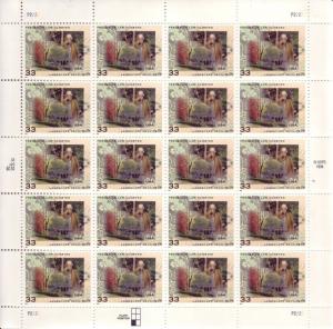 3338    Frederick Law Olmsted    MNH 33 cent sheet of 20  Issued in 1999