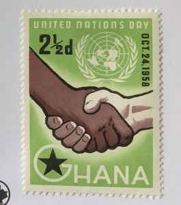 Ghana 1958 Scott 36 MH - 2.1/2p, United Nations Day