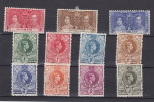 Swaziland KGVI 1937/38 Sets (2) To 1/- SG28/35 MH BP3067