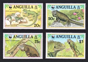 Anguilla WWF West Indian Iguana 4v 1997 MNH SC#968 a-d SG#1004-1007 MI#988-991