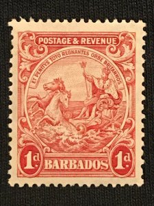 BARBADOS Sc#167 1p Seal Of Colony (1925-35) MH