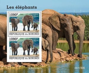 2022/01 - BURUNDI - ELEPHANTS             2V  complet set    MNH  T