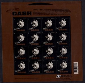 U.S. - 4789 - Johnny Cash - Complete Sheet -  Never Hinged