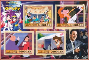 Stamps.Cartoons,Disney. Goofy 2021 year 1+1 sheets perf Laos
