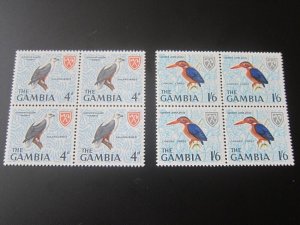 Gambia 1966 Sc 220-21 BLK(4) MNH