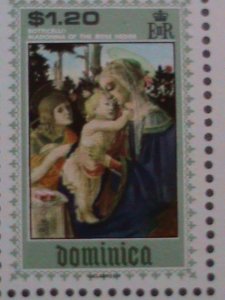 ​DOMINICA 1969 CHRISTMAS SHEET-VIRGIN & THE CHILD PAINTING: MNH S/S VERY FINE