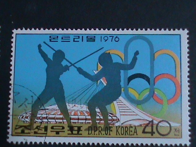 ​KOREA STAMP-1976-SC#1469-74 OLYMPIC GAMES MONTREAL'76-CANADA CTO STAMPS VF