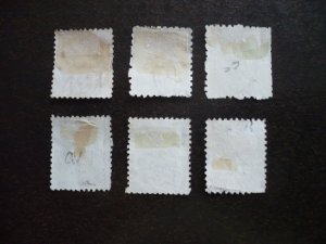 Stamps - New Zealand - Scott# 61-65,67 - Used Part Set of 6 Stamps