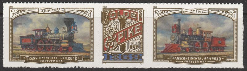 5378-80 Transcontinental Railroad Strip of 3 MNH $1 Shipping
