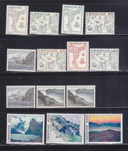 Faroe Islands 7-20 Set MNH Various (C)