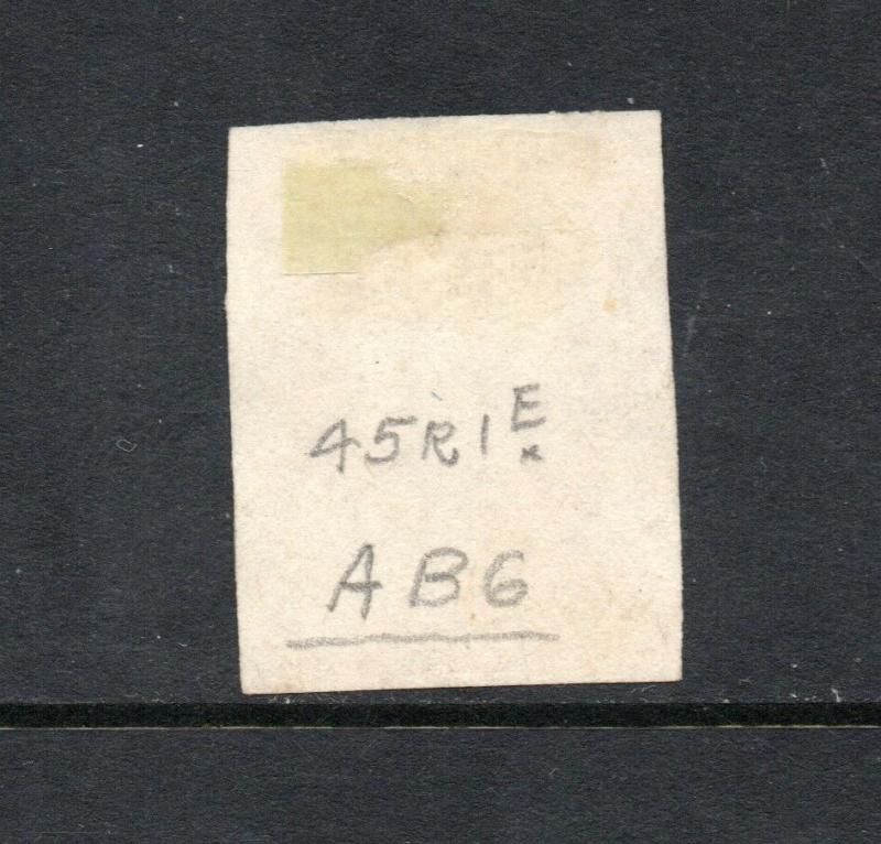 #10 - 3 cent stamp of 1851 - RARE FIRST PLATE #1 early - cv$210 -   45R1e