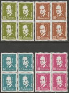 VENEZUELA 852--3 C847-8 MNH BLOCK OF 4 [D1]