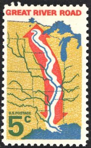 SC#1319 5¢ Great River Road Issue (1966) MNH