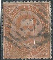 Italy 47 (used) 20c King Umberto I, orange (1879)