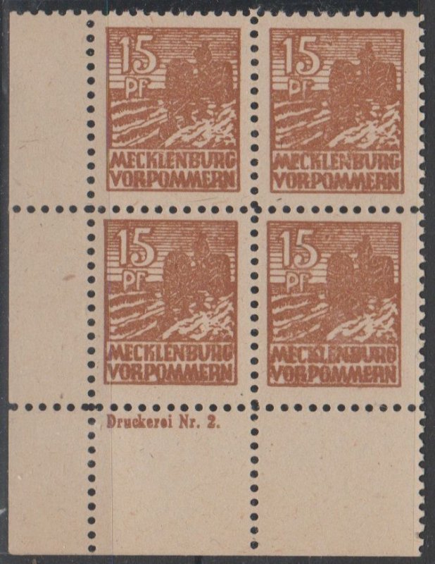 Mi: 37ya DZ   MNH  1946  Cat  26   SBZ