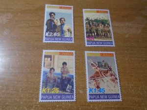 Papua New Guinea  #  1058-61  MNH  Scouting