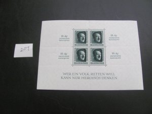 Germany  1937 MNH  SC B106 SS XF 320 EUROS (207)