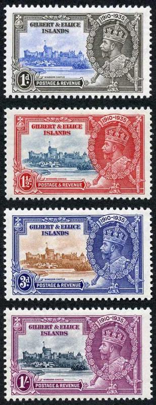 Gilbert and Ellice Islands SG36/39 1935 Silver jubilee Set M/Mint