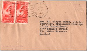 India 2a Meera, Rajpat Princess (2) 1959 Ernakulam to St. Louis, Mo.  Corner ...