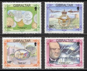 Gibraltar Scott 645-48 MNHOG - 1993 Anniversaries Set - SCV $8.75