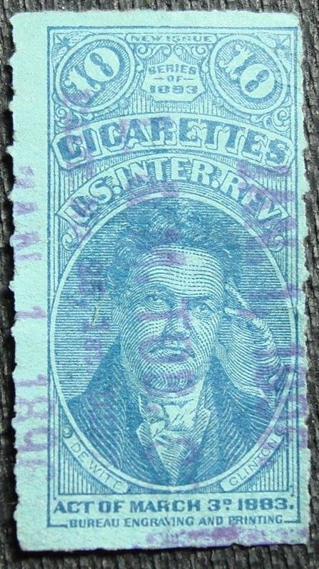 US IR Cigarettes Tax Paid Used Single Series 1883