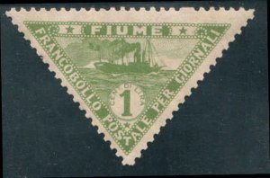 Fiume  #P4  Mint H CV $4.00