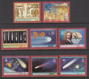 Montserrat 605-612 Halley's Comet MNH VF