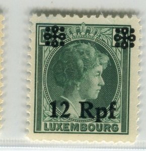 GERMANY; LUXEMBOURG OCCUPATION 1940s Charlotte surcharged MINT MNH 12pf. value