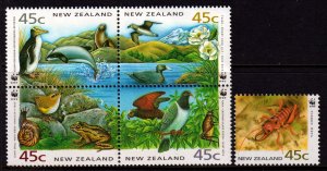 New Zealand 1993 Endangered Species Complete Mint MNH Set SC 1162-1163