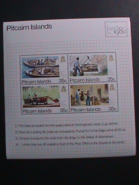 PITCAIRN ISLANDS 1988-INTERNATIONAL STAMP SHOW LONDON'88 MNH SHEET VF