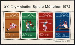 GERMANY 1972 OLYMPIC GAMES (7th SERIES) MINT (NH) SGMS1633 P.14 SUPERB