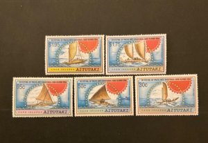 Aitutaki Scott #464-8 never hinged