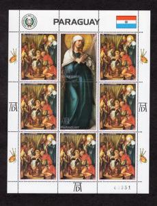 Paraguay  #2065  1982  MNH  Durer  Life of Christ  sheet  6 x 5g