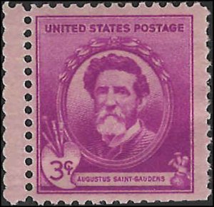 Scott# 886  1940 3c brt pur  Augustus Saint-Gaudens; ARTISTS   Mint Never Hin...