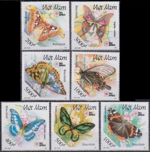 1991 Vietnam 2373-2379 Butterflies 6,50 €