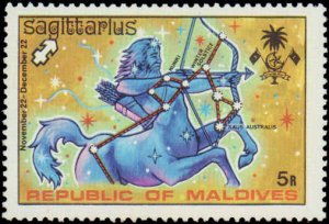 Maldive Islands #503-514, Complete Set(12), 1974, Zodiac, Hinged