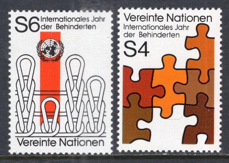 UN Vienna 18-19 MNH VF