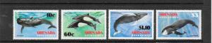 WHALES - GRENADA GRENADINES #529-31 MNH