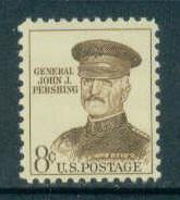 1042A 8c Pershing Fine MNH Plt/4 UR 27075 F02529