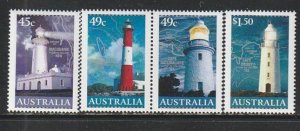 2002 Australia - Sc 2047-50 - MNH VF - 1 pair/2 singles - Lighthouses