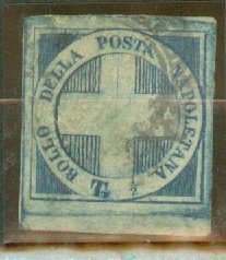 KN: Italy Two Sicilies 9 used CV $3250