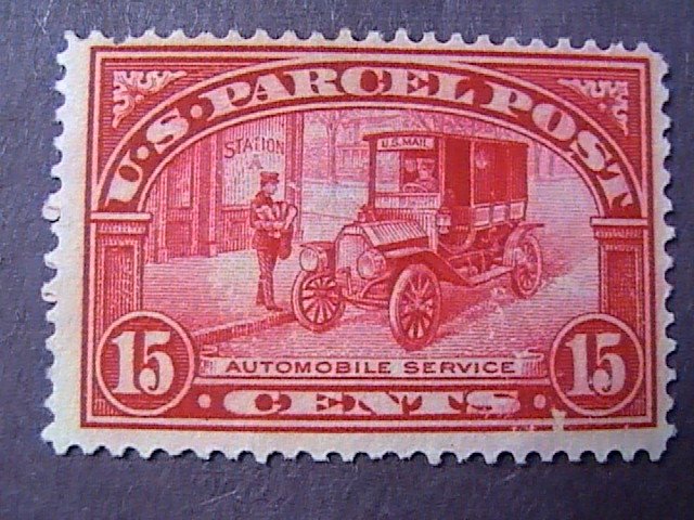 U.S.# Q7-MINT/NO GUM(UNUSED)----CARMINE ROSE--- $.15-PARCEL POST---1913