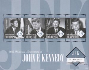 US 1012 Trust Territories Micronesia NH VF John F. Kennedy Sheet