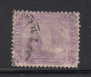 Egypt 1879-1902 used Scott #30 10pa Sphinx, Pyramid