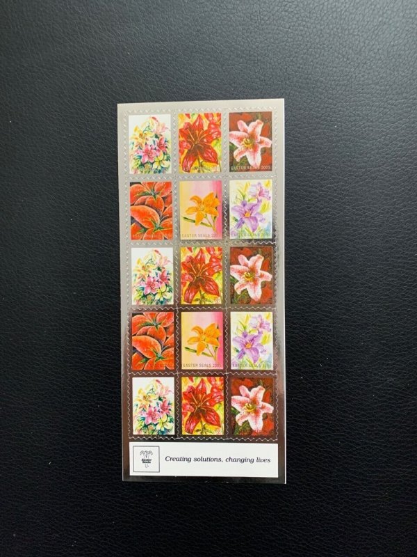 Easter Seals stamp sheet of 30,  MNH